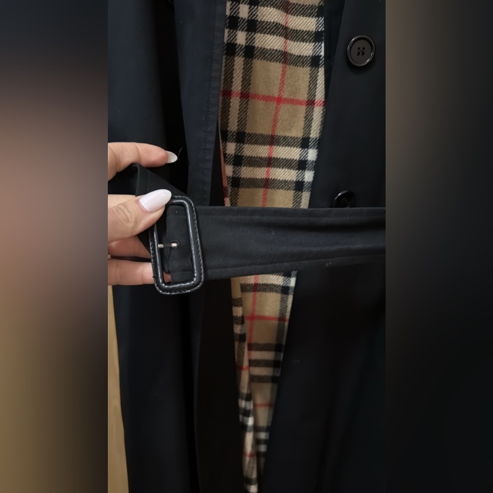 BURBERRY'S NOVA CHECK LINED WITH REMOVABLE PLAID WOOL LINER CLASSIC TRENCH COAT - Picture 12 of 14
